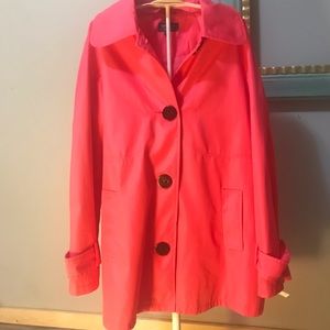 Size XL Red Coral Collections light weight coat.